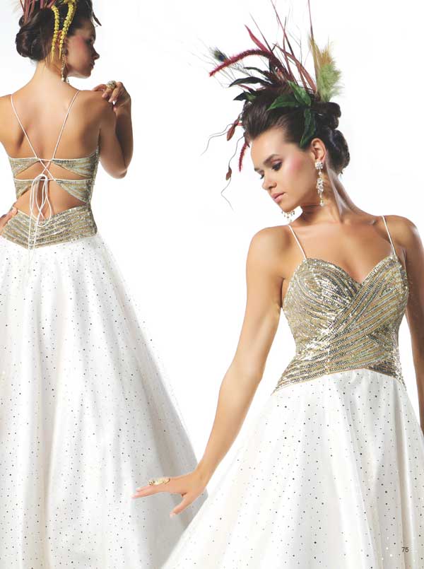 Gorgeous Sweetheart And Spagetti Straps Floor Length A Line Tulle Prom Dresses With Silver Sequins