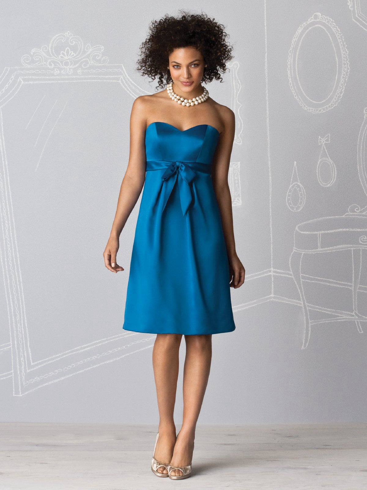 a line strapless