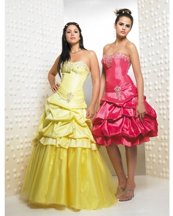 Daffodil Ball Gown Strapless Sweetheart Lace Up Full Length Beading Embroidered And Ruffled Quinceanera Dresses