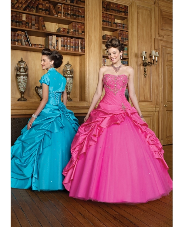 Fuchsia Strapless Lace Up Floor Length Ball Gown Quinceanera Dresses With Beading Embroidery And Ruffles 