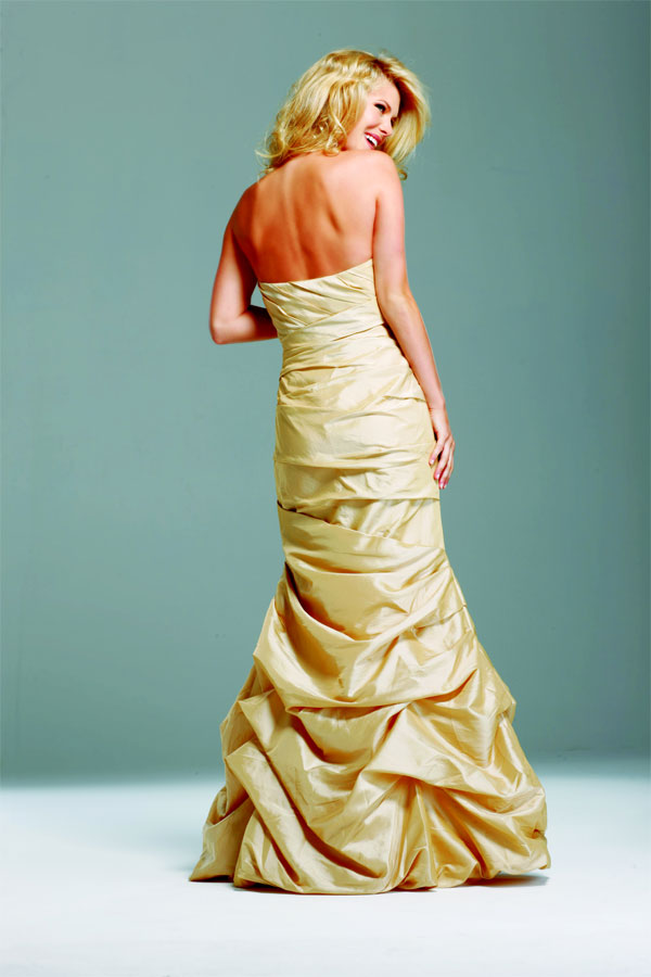 gold sheath gown