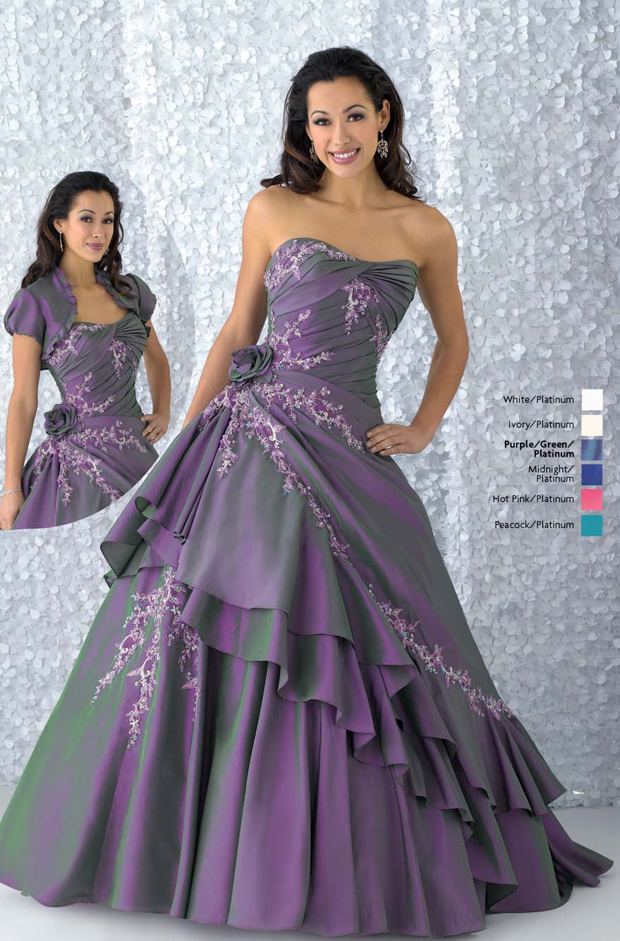 Grape Ball Gown Strapless Lace Up Floor Length Quinceanera Dresses With Embroidery And Flowers And Ruffles 
