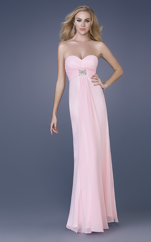 Pink Column Strapless Sweetheart Zipper Beading Pleats Floor Length Evening Dresses