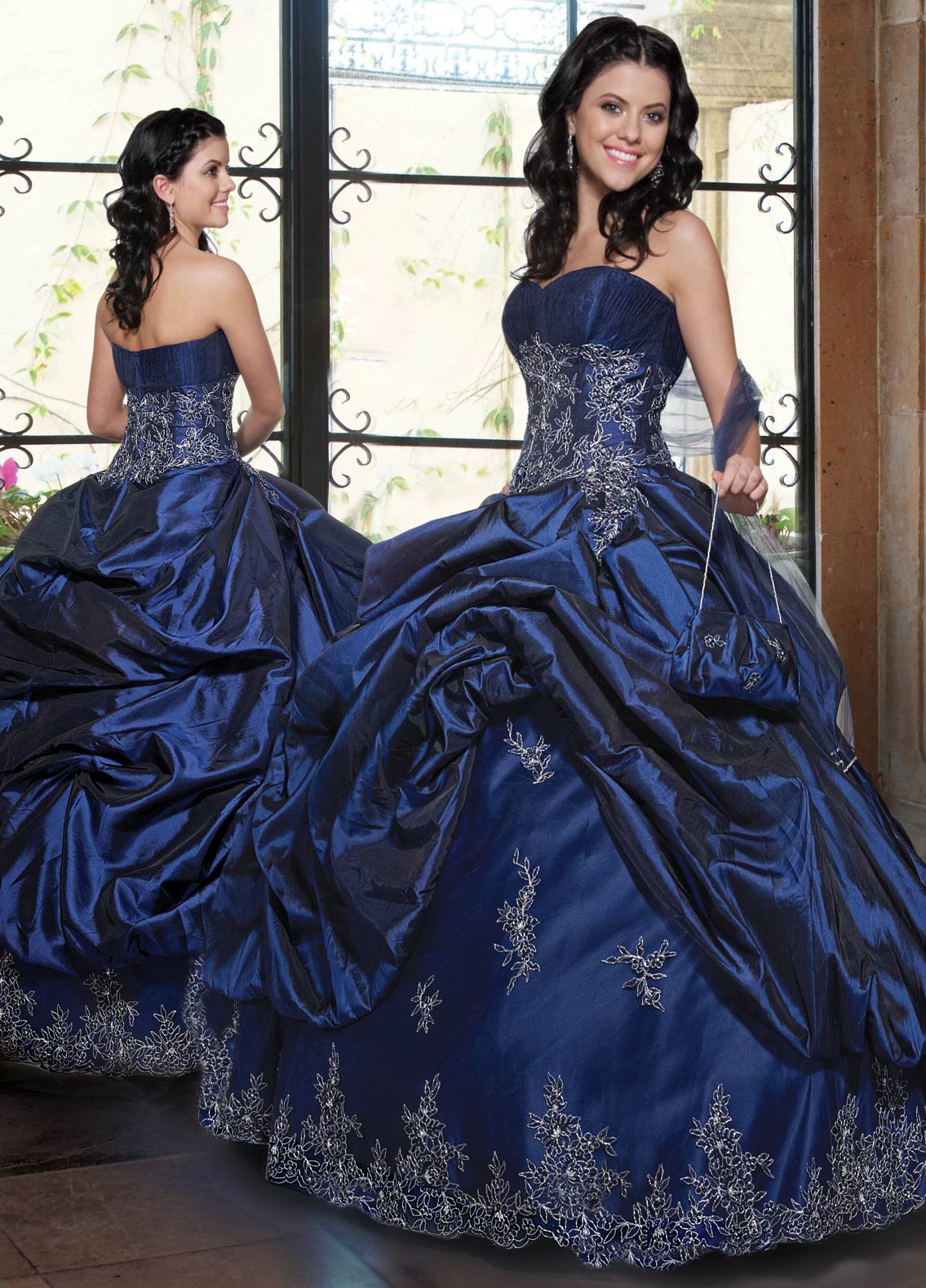 Sweetheart And Strapless Zipper Floor Length Royal Blue Ball Gown Quinceanera Dresses With Beading Appliques And Ruffles 