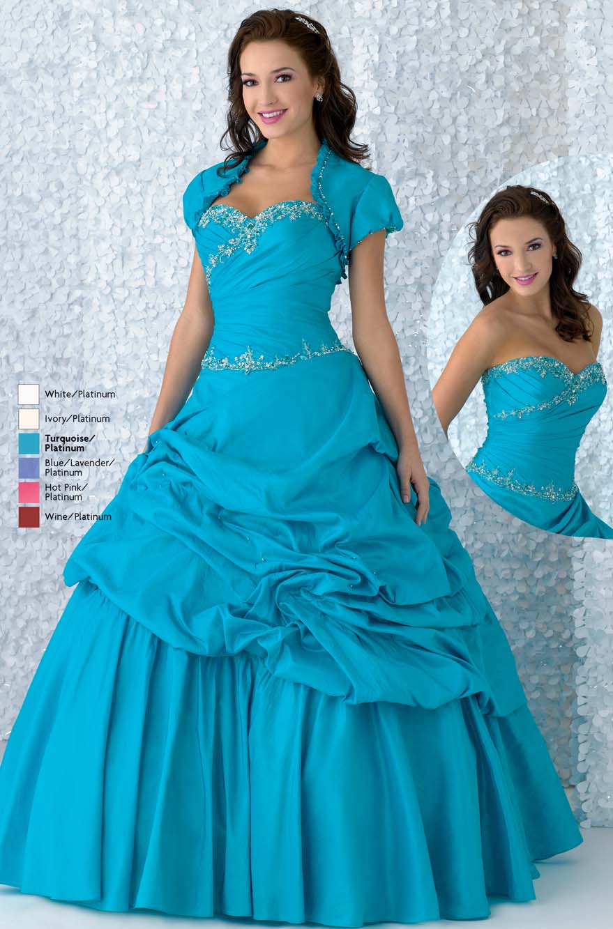 Turquoise Ball Gown Sweetheart Full Length Lace Up Quinceanera Dresses With Beading And Twist Drapes