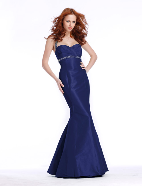 Sage Halter and Sweetheart Mermaid Floor Length Taffeta Prom Dress With ...