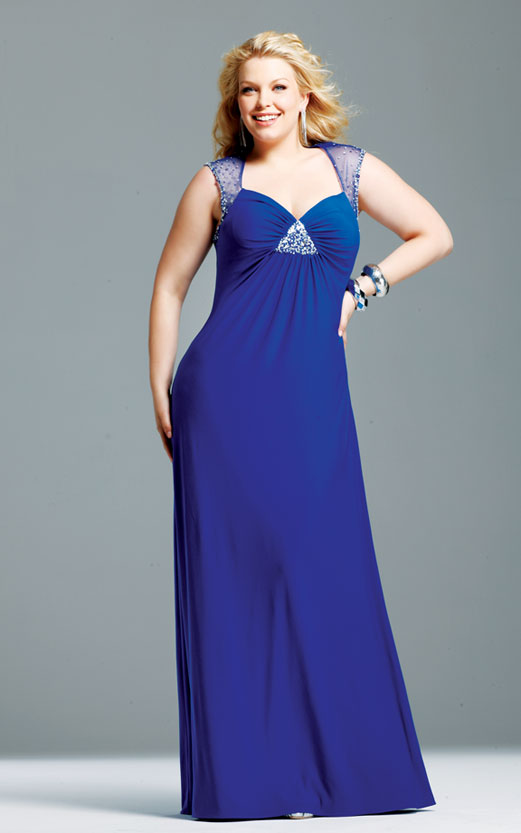 Royal Blue A-Line Sweetheart and Sleeveless Open Back Beading Full