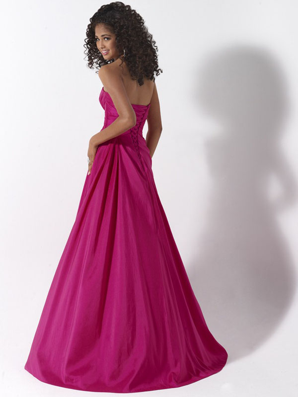 fuchsia evening gowns