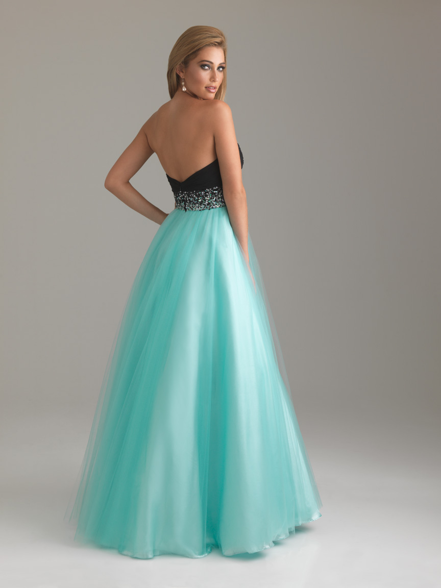 red black empire tulle prom