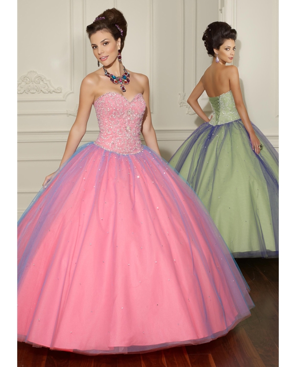 pearl pink quinceanera dresses