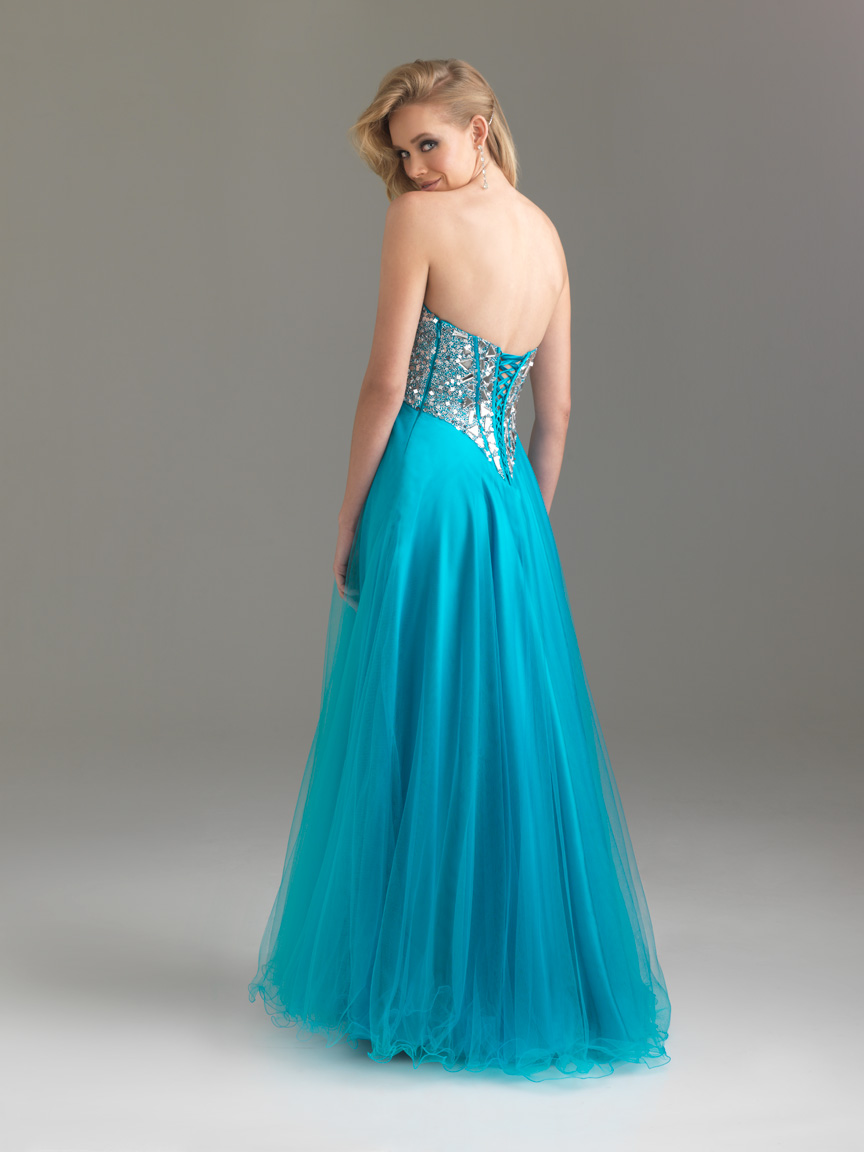 Purple Sweetheart Strapless Empire Floor Length a Line Graduation ...