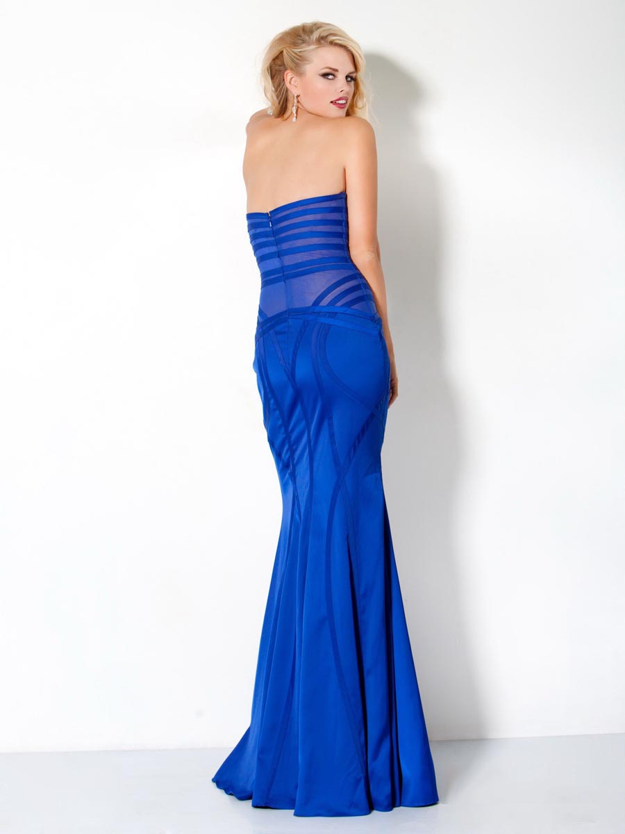 Best Selling Sapphire Mermaid Strapless Sweetheart Zipper Full Length ...