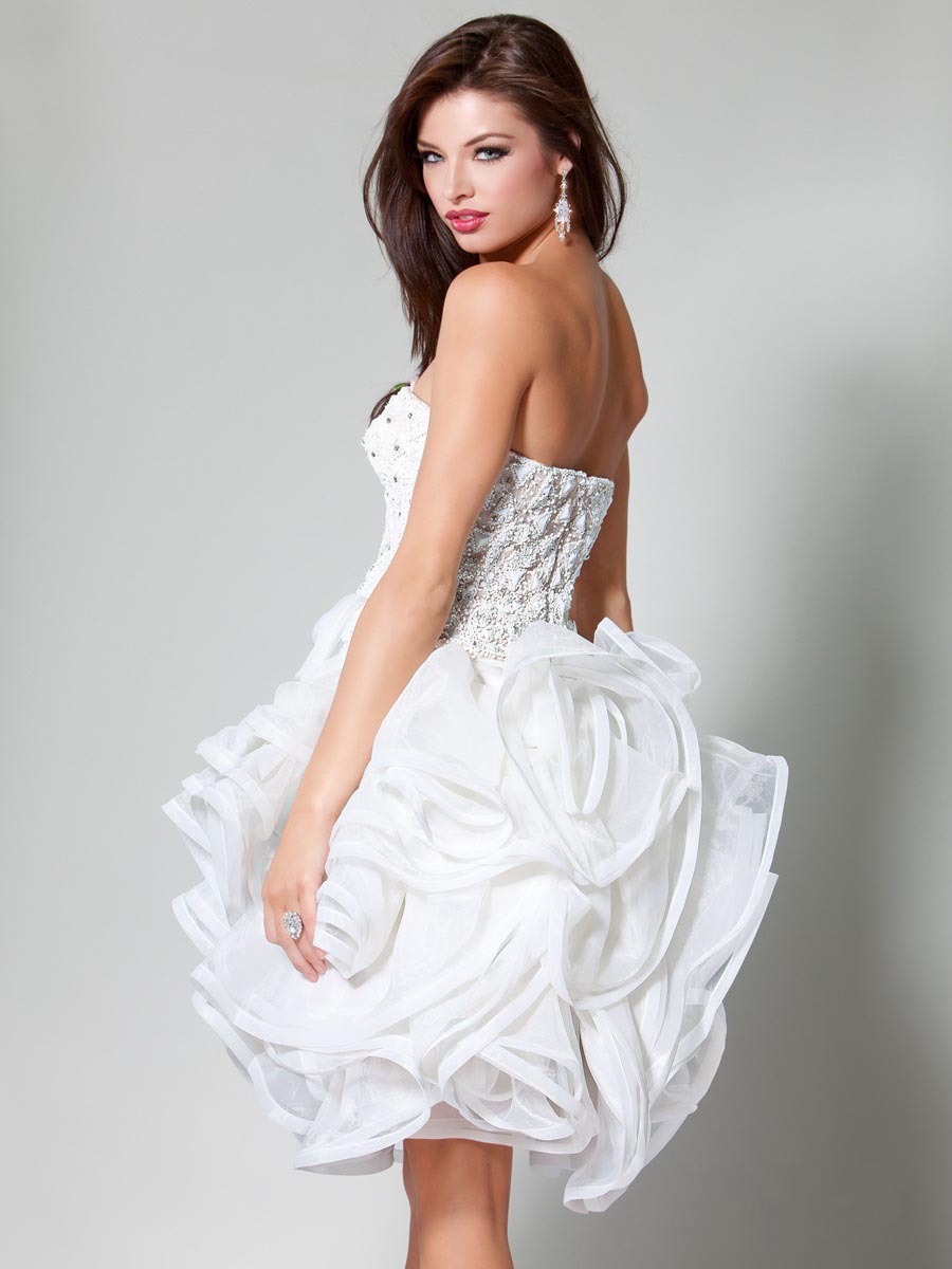 white cocktail skirt