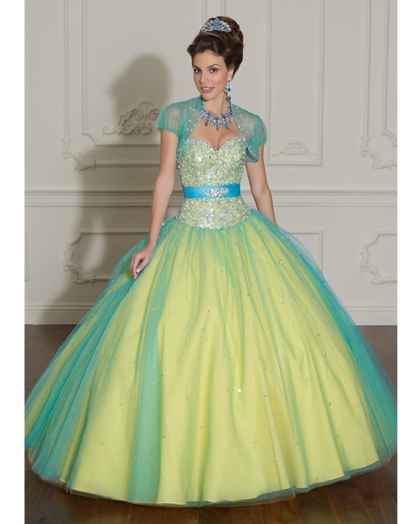Yellow Ball Gown Strapless and Sweetheart Lace up Floor ...